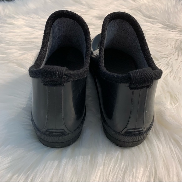 Ankle Rain Boots Glossy Black 8 - Picture 5 of 11